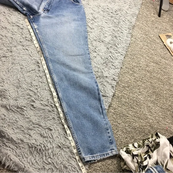 Vintage Wrangler Embroidered Skinny Jeans Blue Size 6 - Picture 11 of 15